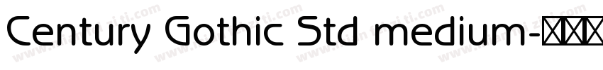 Century Gothic Std medium字体转换